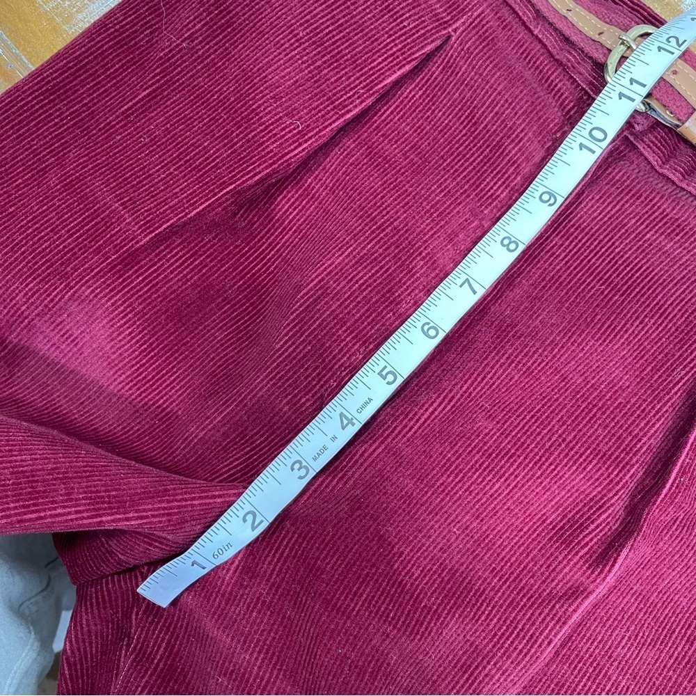 Bobbie Brooks Blazer Suit Jacket Women's Corduroy Maroon Vintage Work Office - Picture 14 of 16